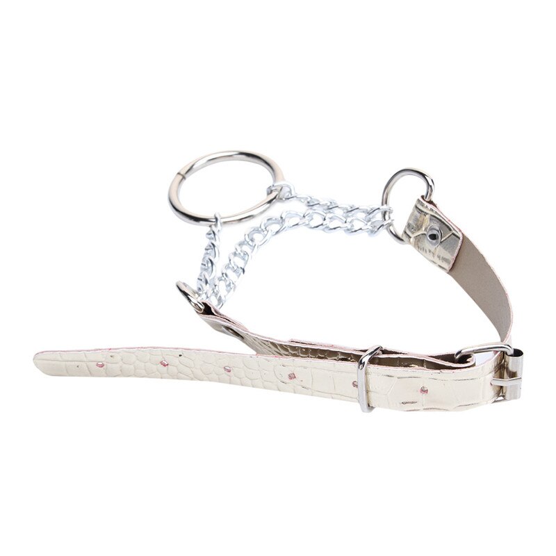 Punk Cross Kraag Choker Bel Ronde Ketting Hart Zwart Pu Lederen Punk Goth 100% Handgemaakte Hals Sieraden: gold