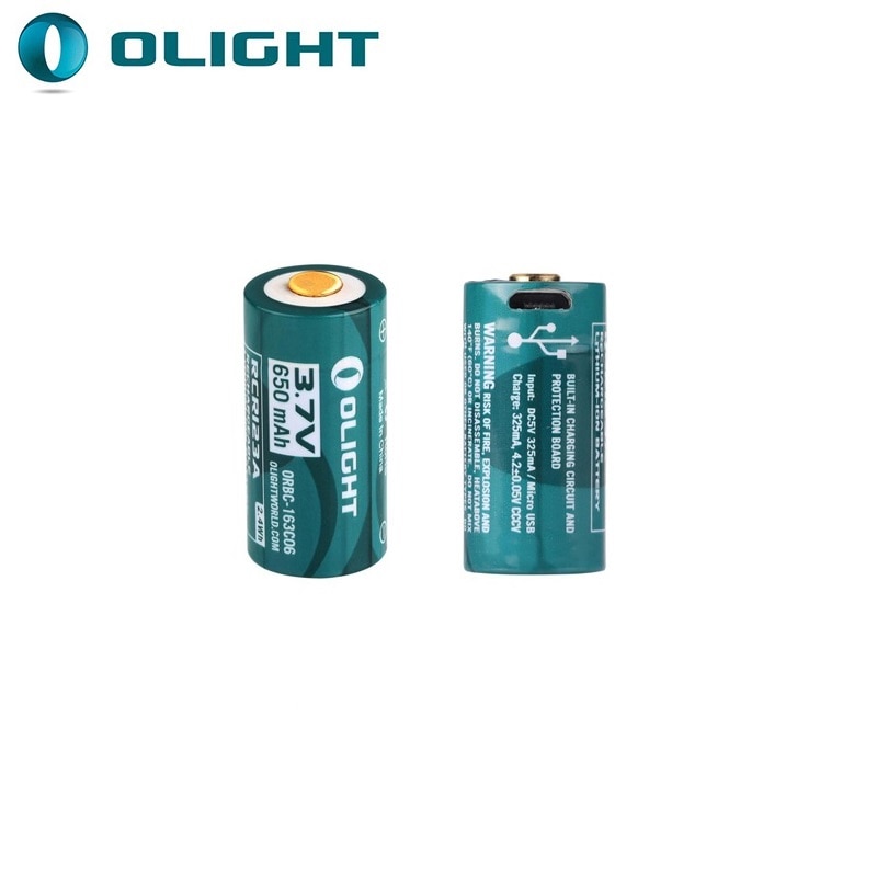 Olight Orbc 163C06 650 Mah 3.7V RCR123A 16340 Oplaadbare Lithium Ion Batterij