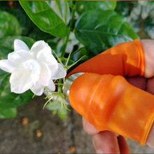 Juego de cortador de pulgar de silicona para ahorro de trabajo, herramienta de recolección de plantas, herramientas de jardinería para verduras y frutas