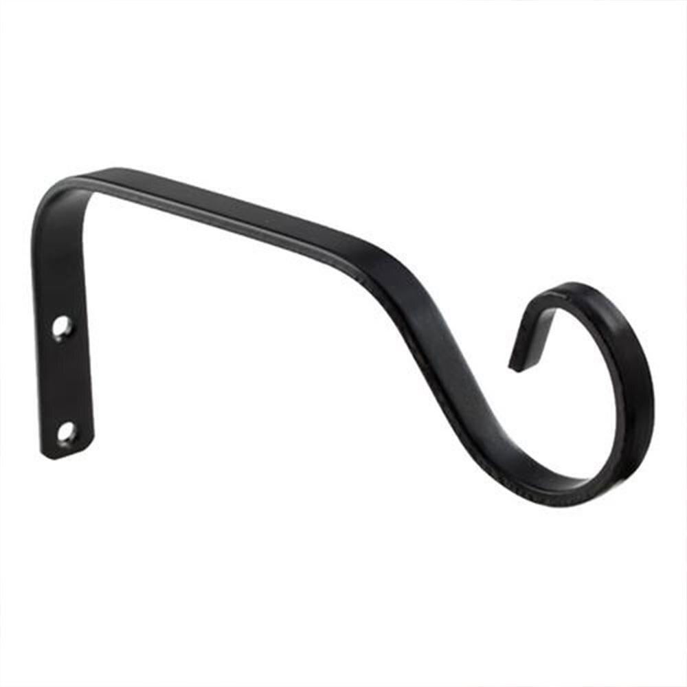 2PCS 7.3"Decorative Iron Wall Hooks Metal Lantern Bracket Hanger for Hanging Plants, Bird Feeders, Wind Chimes, Indoor Outdoor