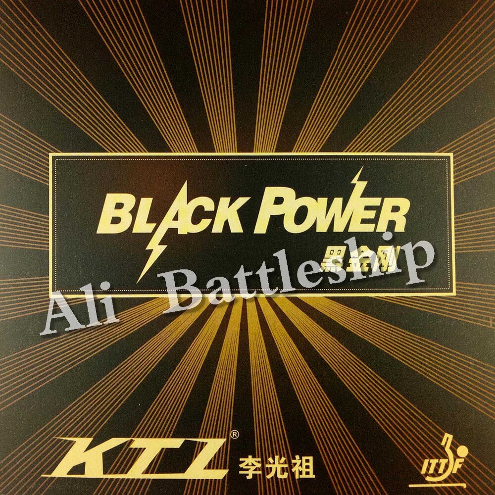 Originale KTL BLACKPOWER pip-nel tennis da tavolo/ping-pong forte Attrito di gomma con d'oro padella di spagna
