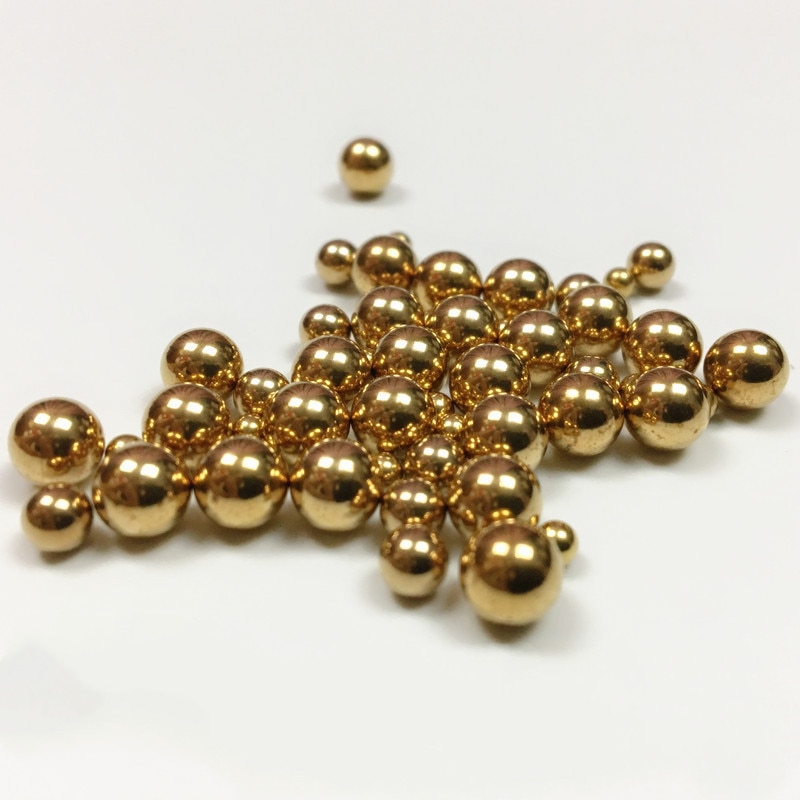 50pcs solid copper brass ball in bearing balls 0.5mm 1mm 0.8mm 1.2mm 1.5mm diameter