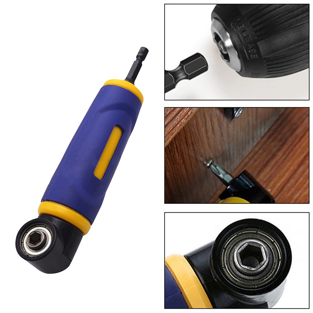 90 Degree Angle Adapter Tool Screwdriver Electric Drill Extension Easy Release Accessory Universal Corner Bits Chuck Lock