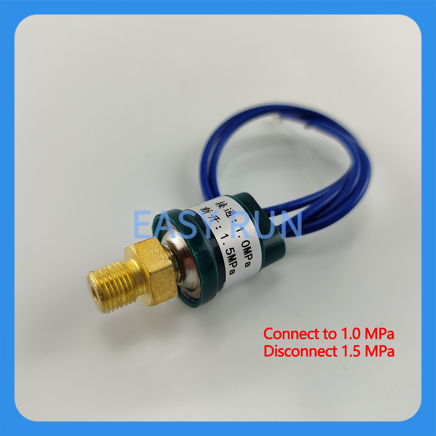 Pressure Switch Oil Pump Alarm Switch Lubrication System Pressure Sensor To Monitor Cut-off And Pressure Loss Thread M10*1: WHITE