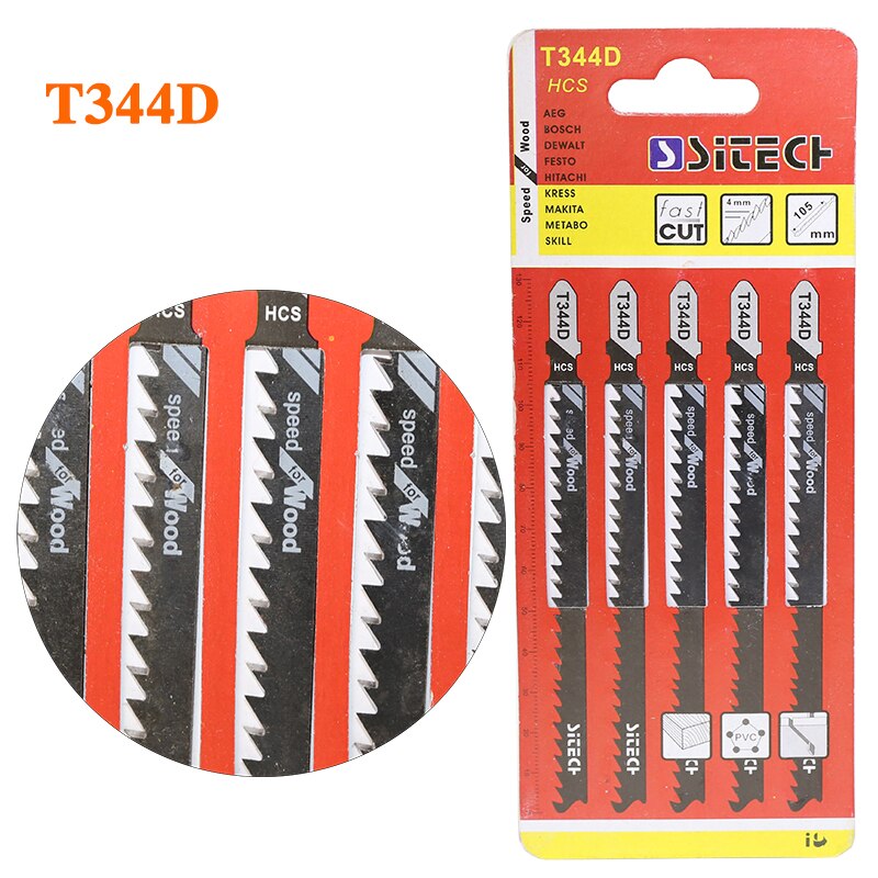 5Stck 135mm T344D Super-lange Sägeblätter Sauber Schneiden Für Holz PVC Faserplatten Kolben Sägeblatt Energie werkzeuge