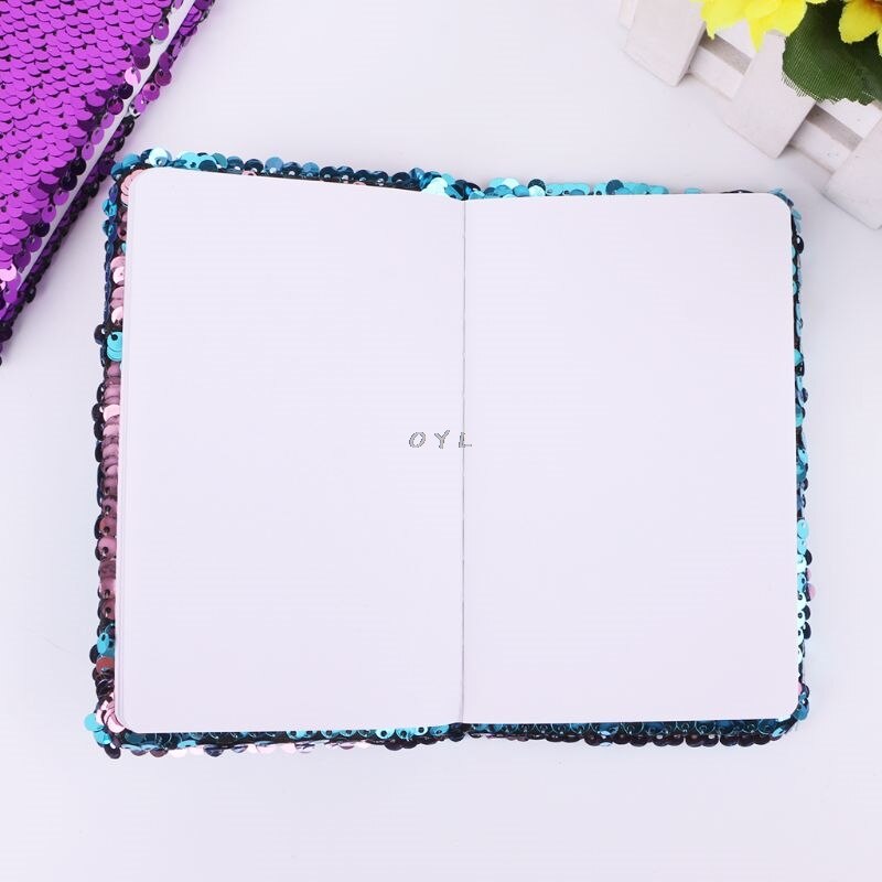 Sequins Notebook Notepad Glitter Diary Memos Stationery Office Supplies Stationery 78 Sheets Newest L29k