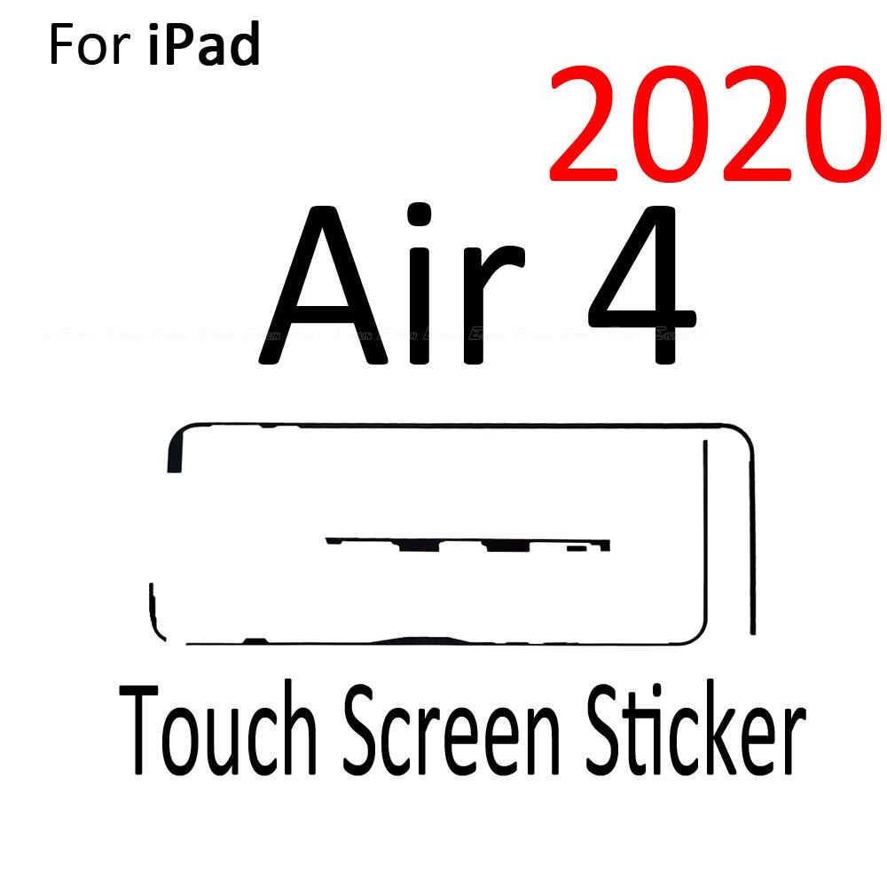 2set/lot 3M Adhesive Middle Frame Glue Sticker For iPad Air 2 3 4 Mini 1 2 3 4 5 Touch Screen Digitizer Strip Tape: Screen Air 4 2020