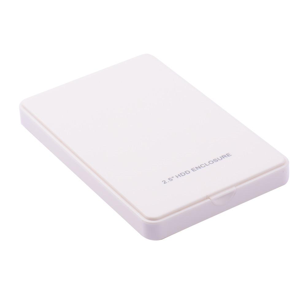 2.5 "HDD Harde Schijf Behuizing Externe Harde Schijf 2TB USB 3.0 2.0 Portable Hard Drive HDD 2TB schijf Compatibel voor Desktop/Laptop: White USB 2.0