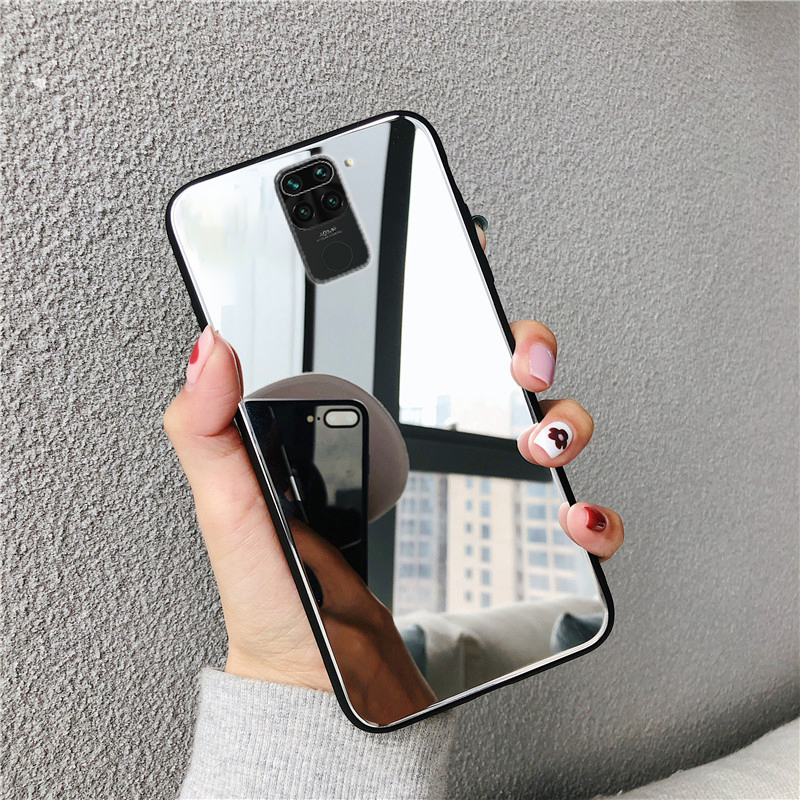 Full Makeup Mirror Case for XIAOMI M 11 12 13 Lite 9T 10T 11T 12T 13T Redmi Note 8 9 10 Pro 9S 10S Poco F3 F4 F5 Plating Cover