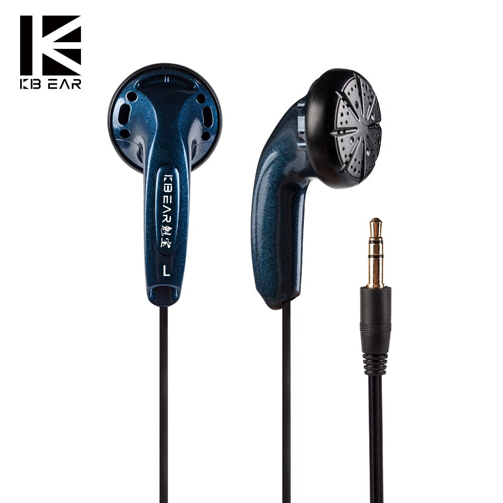 KBEAR-auricular para juegos Stellar HIFI, controlador dinámico de 15,4mm, cascos planos PPS japoneses, auriculares insignia KBEAR Knight: Blue