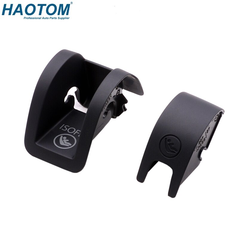 For VW Golf MK7 MK7.5 Seat Leon Rear Back Seat ISOFIX Cover Cap 5GG887233 5GG877187 Blcak