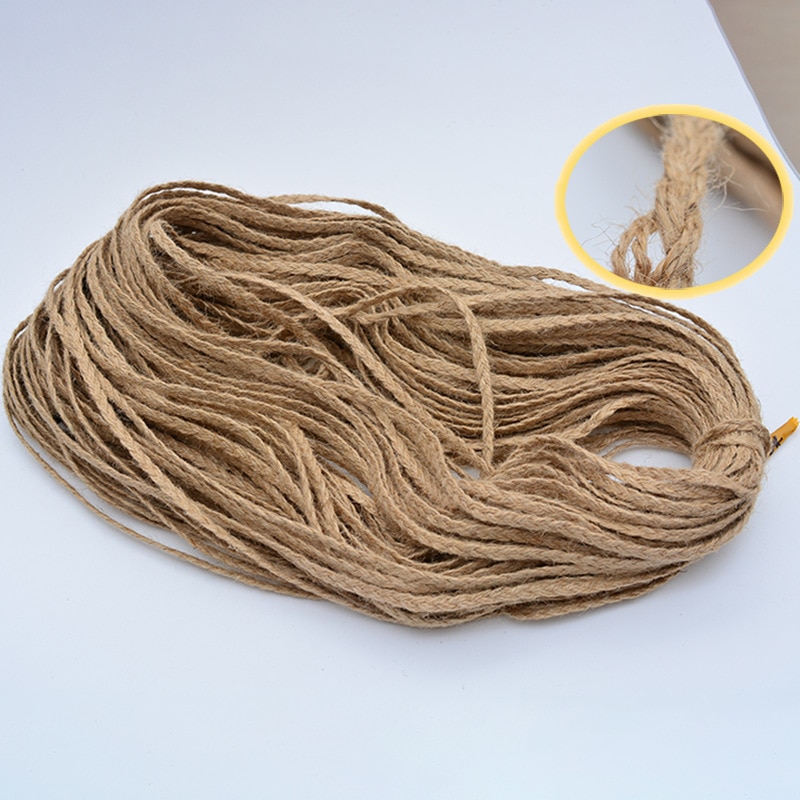5mm/10mm 10yards Braid Hemp Lace DIY Jute Rope Natural Linen Ribbon Thread DIY Handmade Craft Material