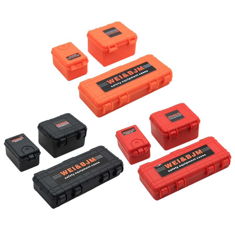 3 stuks plastic rc-auto-opbergdoos decoratiegereedschap voor traxxas trx 4 axiale scx 10 90046 d90 1/10 rc crawler-accessoires