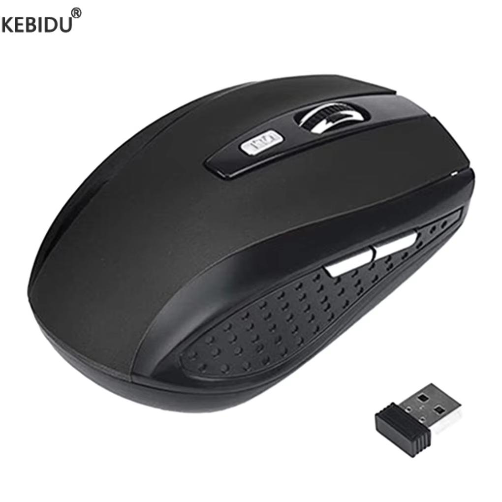 Mouse óptico sem fio 2.4G USB 1600DPI 6D para computador laptop mouse para jogos mouse sem fio de design ergonômico