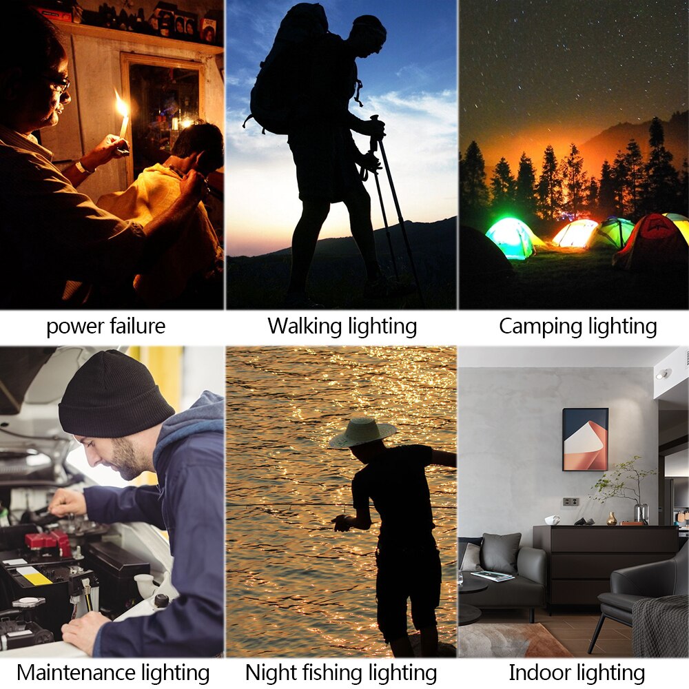 Multifunktion bærbar lanterne mini camping telt lampe udtrækkelig udendørs nødlampe lomme lommelygte brug aa batteri
