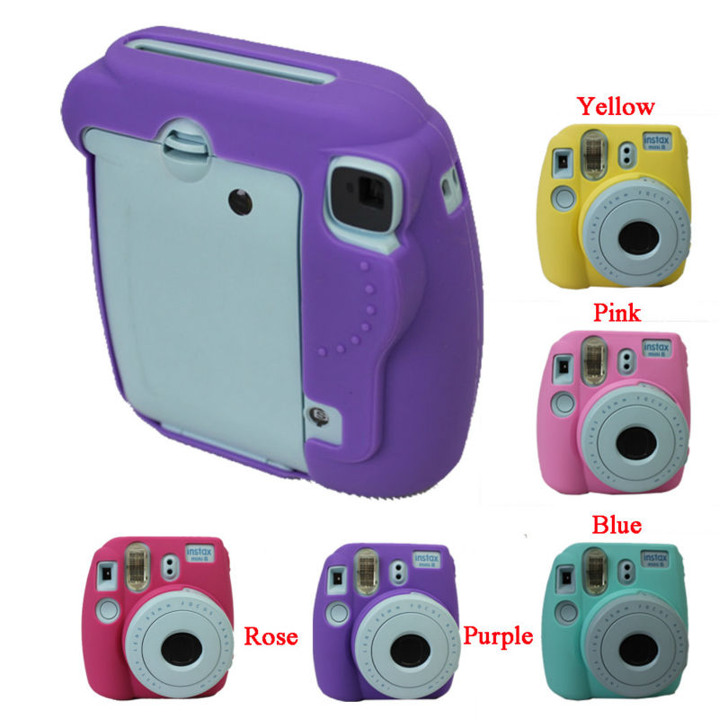 Camera Video Tas PVC siliconen case voor Fujifilm Instax Mini 8 Fuji Mini-8 Bescherm bag cover