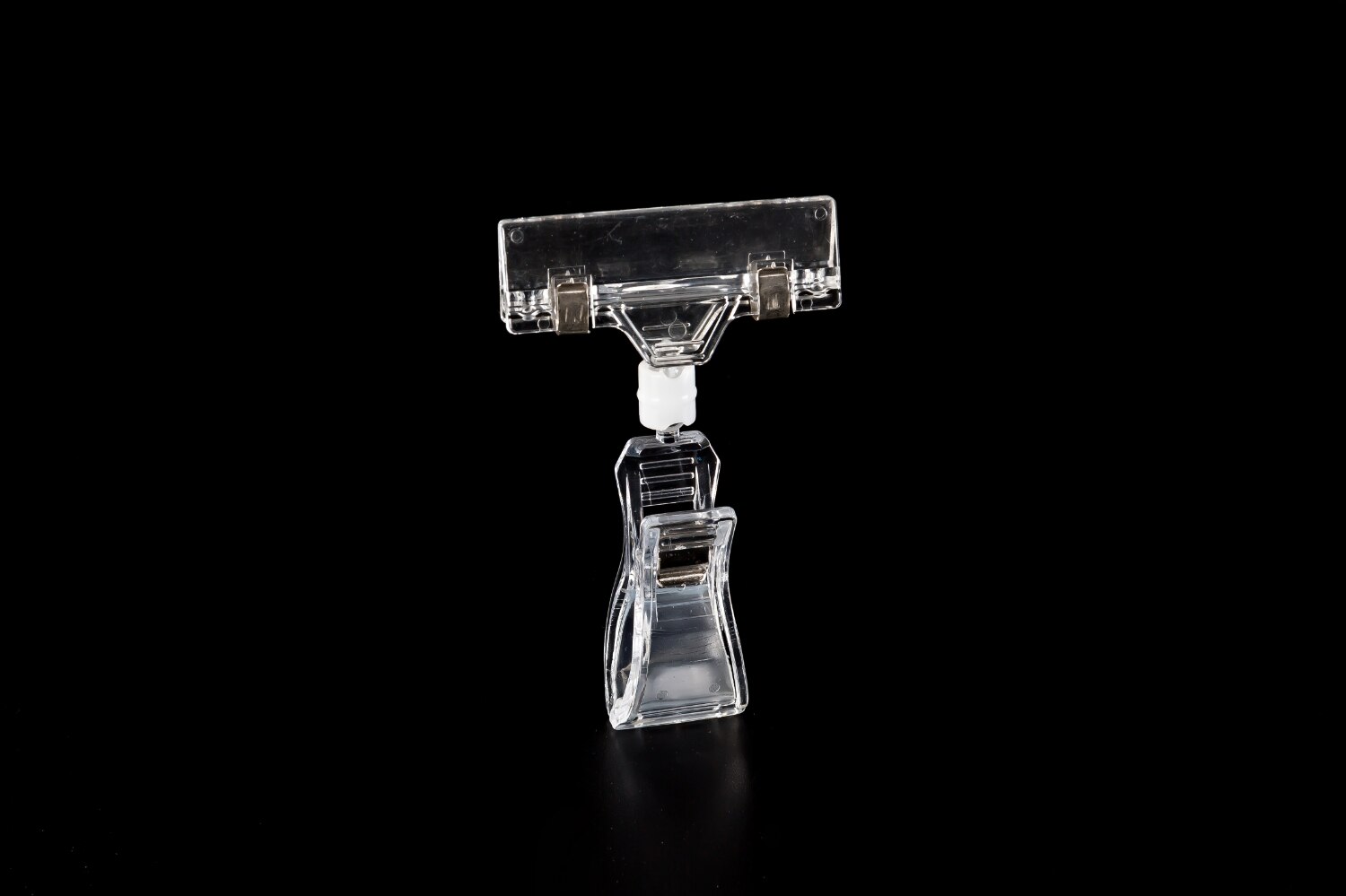 Pop Rotatie Clear Prijskaartje Houder Met Draaibare Clip: B1-1