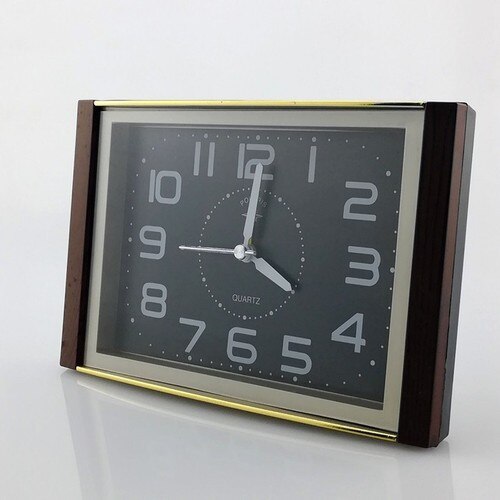 Square Alarm Table Clock Modern Gold Desktop Table Clocks Office Table Watch Desk Clock Accessories Reloj De Mesa Home Decor: Style 4