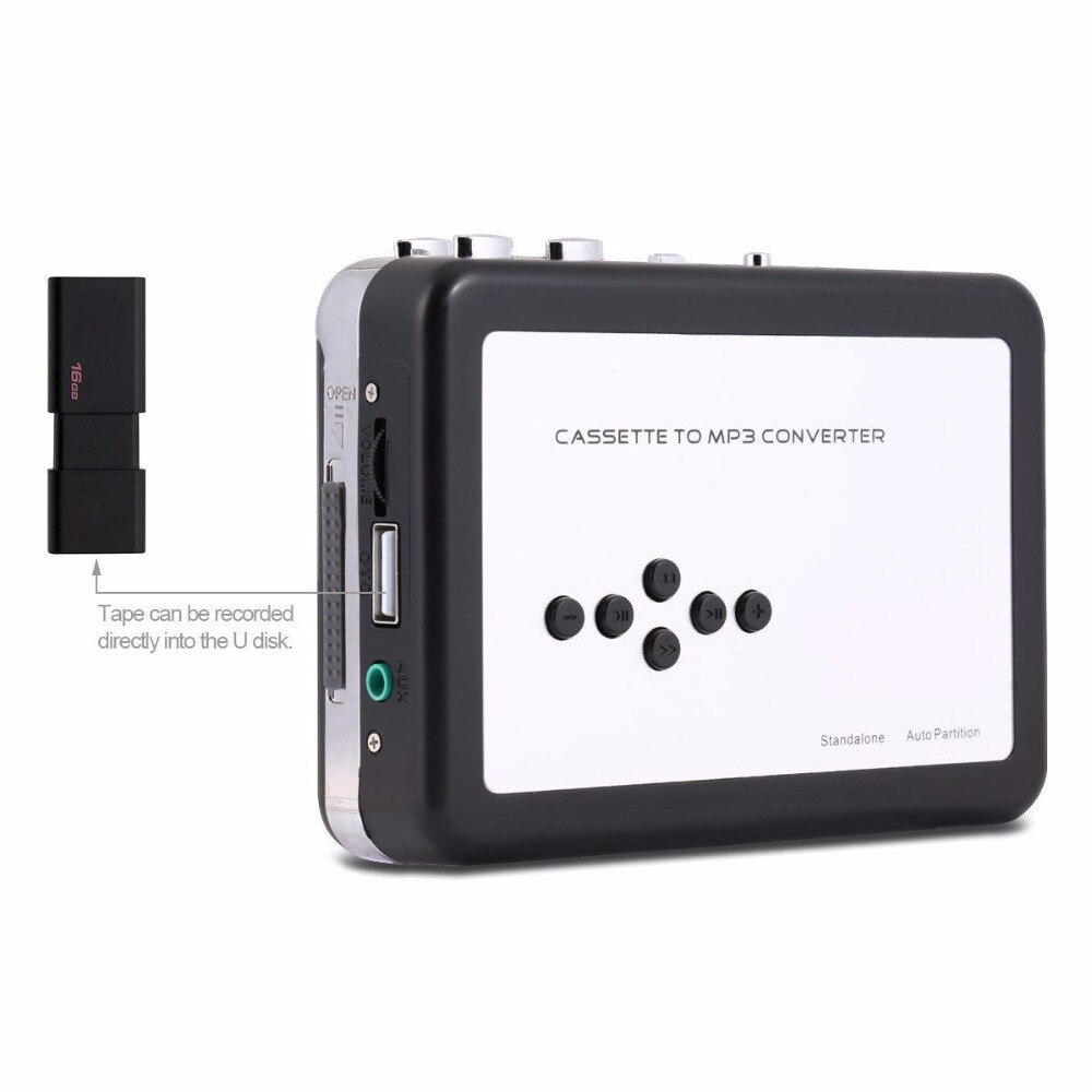 Reproductor convertidor de casete a MP3, cintas analógicas, música a Digital, ahorro a memoria USB, USB Walkman, reproductor de casete portátil