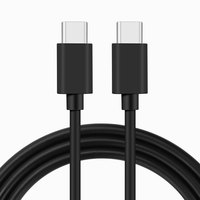 Usb C Naar Usb C Kabel 100W Pd Snelle Lading Type C Data Lood Compatibel Voor Macbook Air Ipad pro Huawei P40 P30, dell, Lenovo,Display: Black / 2m