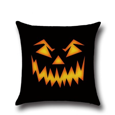 Halloween pudebetræk horror sofa betræk print græskar lys djævel smiley serie boligindretning pude pude pudebetræk  pp55: Farve 5