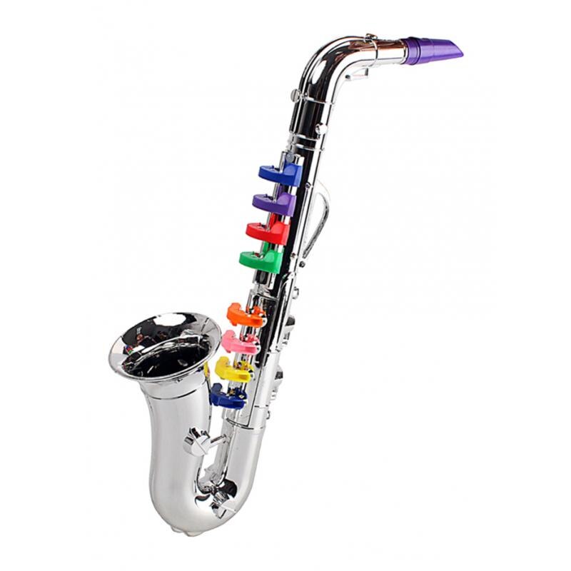 Mini saxofon med 8 note sax musikalsk læringsudviklingslegetøj til børnebarn