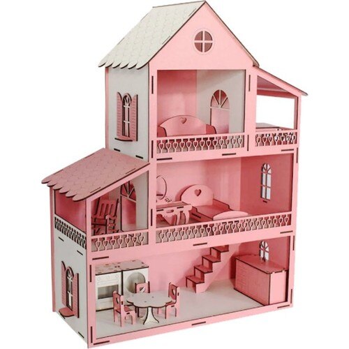 Hobby legetøj træ lyserødt spil hus -14 stykke intelligens fremskridt kreativitet gruppe calısması puslespil kombinerer original sjælden intelligens