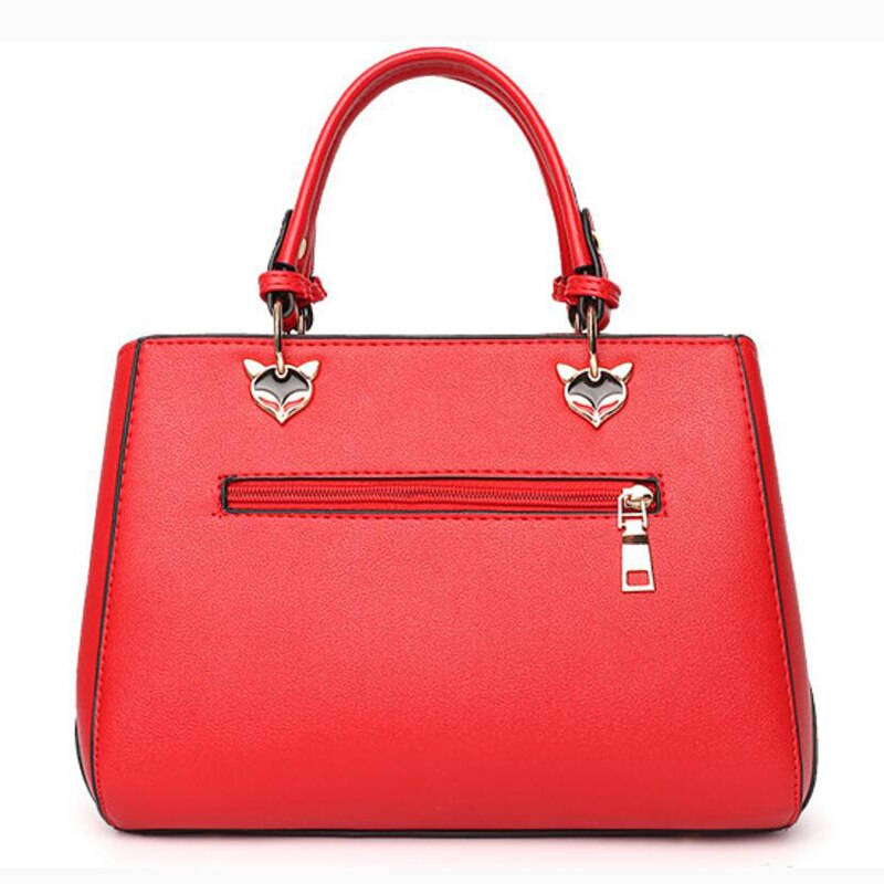 ACELURE PU Leather Handbag - Patchwork Design with Hairball Ornaments & Zipper Closure - Women's Shoulder Tote Bag