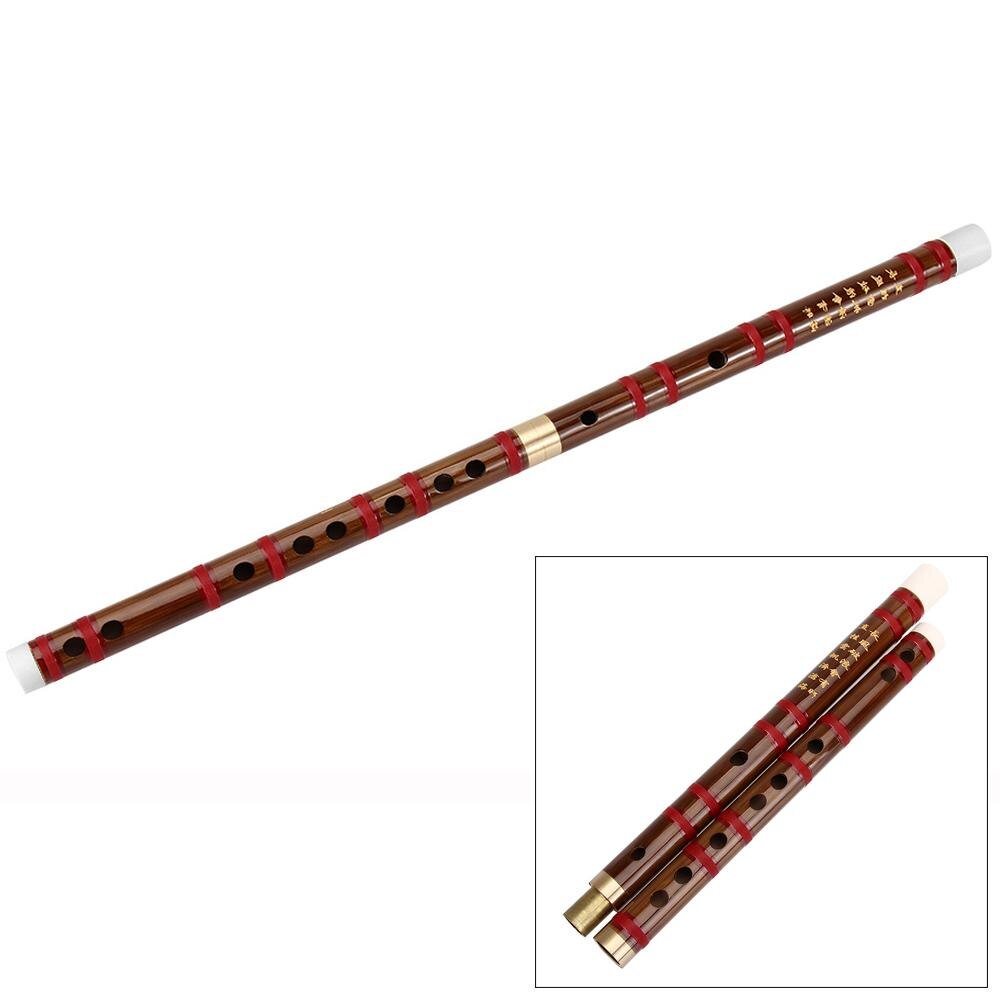 Dizi-instrumento Musical chino tradicional hecho a mano, flauta de bambú en tono de llave D E F G