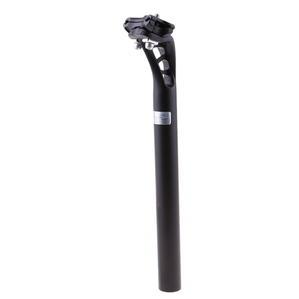 Cykel sadelstolpe sadelstolpe vinkel justerbar 27.2mm til mountain road bike tilbehør universal udskiftning sadelpinde: Sort
