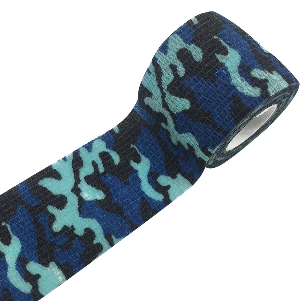 Army Camo Camouflage Elastic Tape Durable Disposable Waterproof Nonwoven Wrist Wound Bandage Sports Support Tatoo Grip Wrap: Red