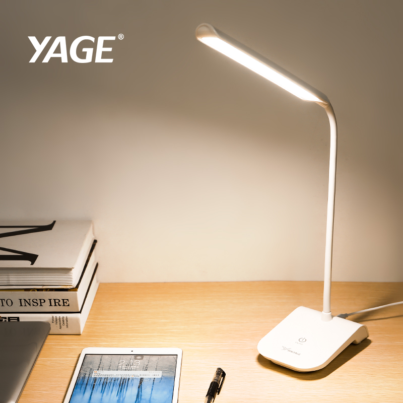 YAGE zwanenhals lamp leeslamp usb 22 led desk clip led verlichting touch schakelaar lamp met clip Verwijderbare lamp buigen lamp