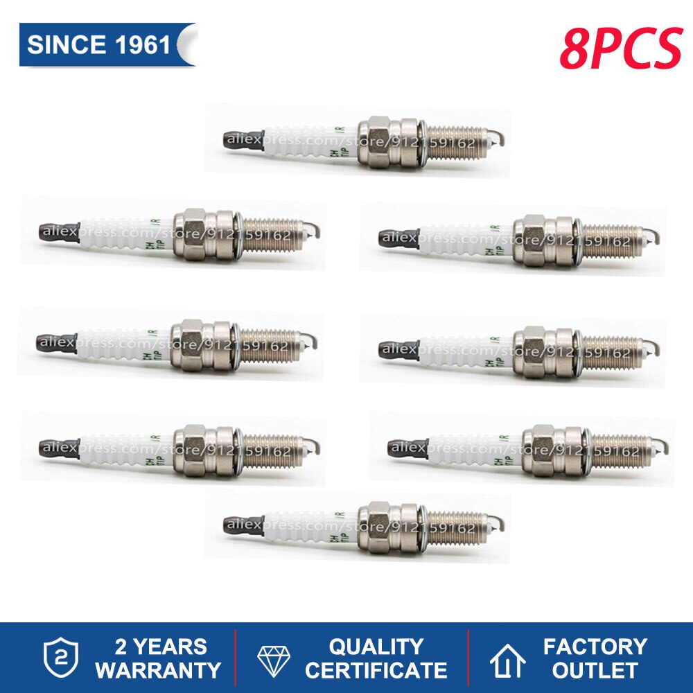 Denso IXU27 Spark Plug Replacement Iridium Platinum Torch Brand DK9RTIP Candle IKR9H8 Champion A49GC Engines Components: 8 pieces with box