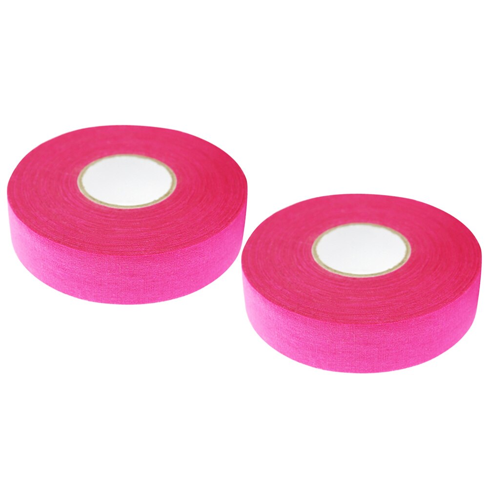2 Pcs 20M Hockey Stick Tape Sticky Tape Anti-slip Sports Waterproof Tape Hockey Stick Wrapper for Practice Sports Use (White): Rosy