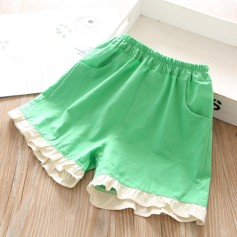Pantaloncini Casual per bambina estate 2022 all&#39;ingrosso: Green