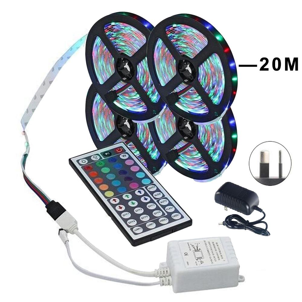 20 m LED Streifen Lichter RGB LED Licht Streifen 3528 SMD flexibel Farbwechsel Licht Schnur für Heimat Beleuchtung Küche bett Dekoration: 20m