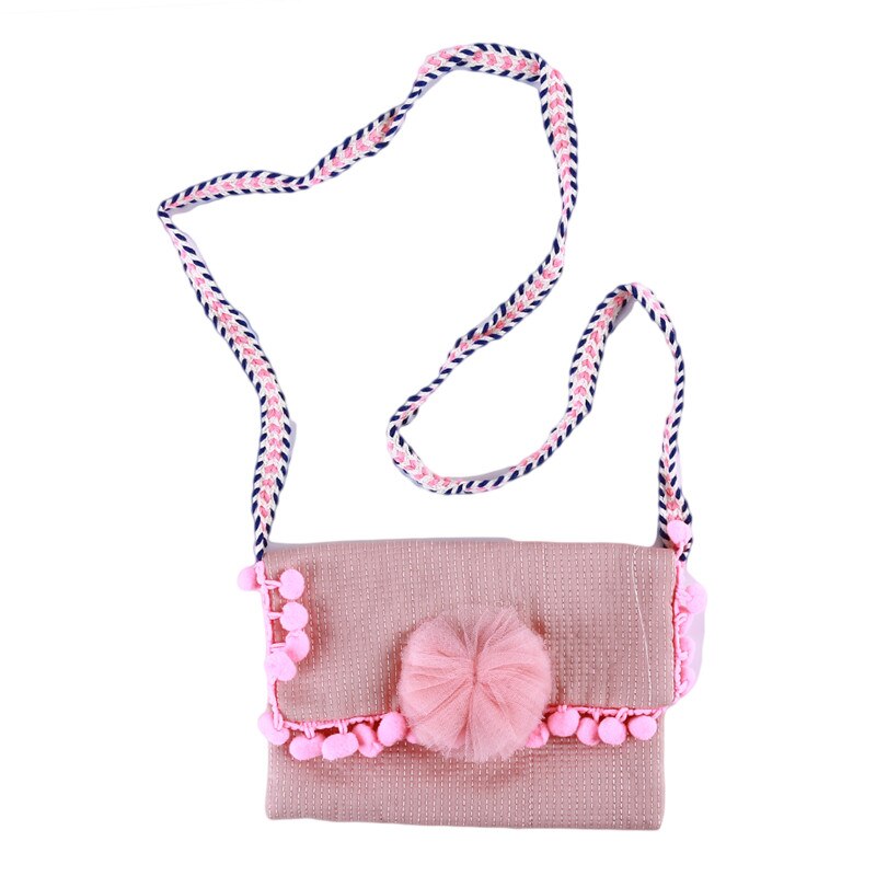 Nuovi bambini borsa a tracolla Mini palla rotonda borse a tracolla piccola borsa quadrata chiave per bambini borsa portamonete borsa per ragazze borse da principessa: Pink