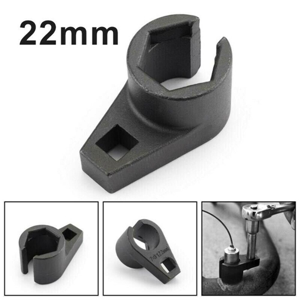 7/8-Inch 22Mm Rvs Offset Zuurstof O2 Sensor Dopsleutel Removal Tool Wrench Adapter Auto Reparatie Tool