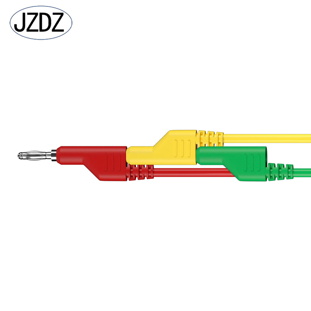 JZDZ 5 stks Multimeter Meetsnoeren 4mm Banaanstekker naar Banaanstekker Elektrische Test kabel Jumper draad DIY tool J.70054