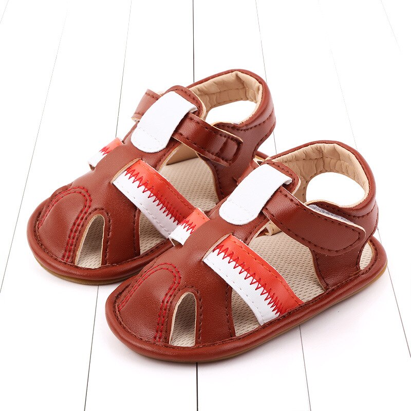Boys Sandals Soft Leather Closed-Toe Toddler Baby Summer Shoes Boys and Girls Children Beach Shoes Sport Kids Sandals
