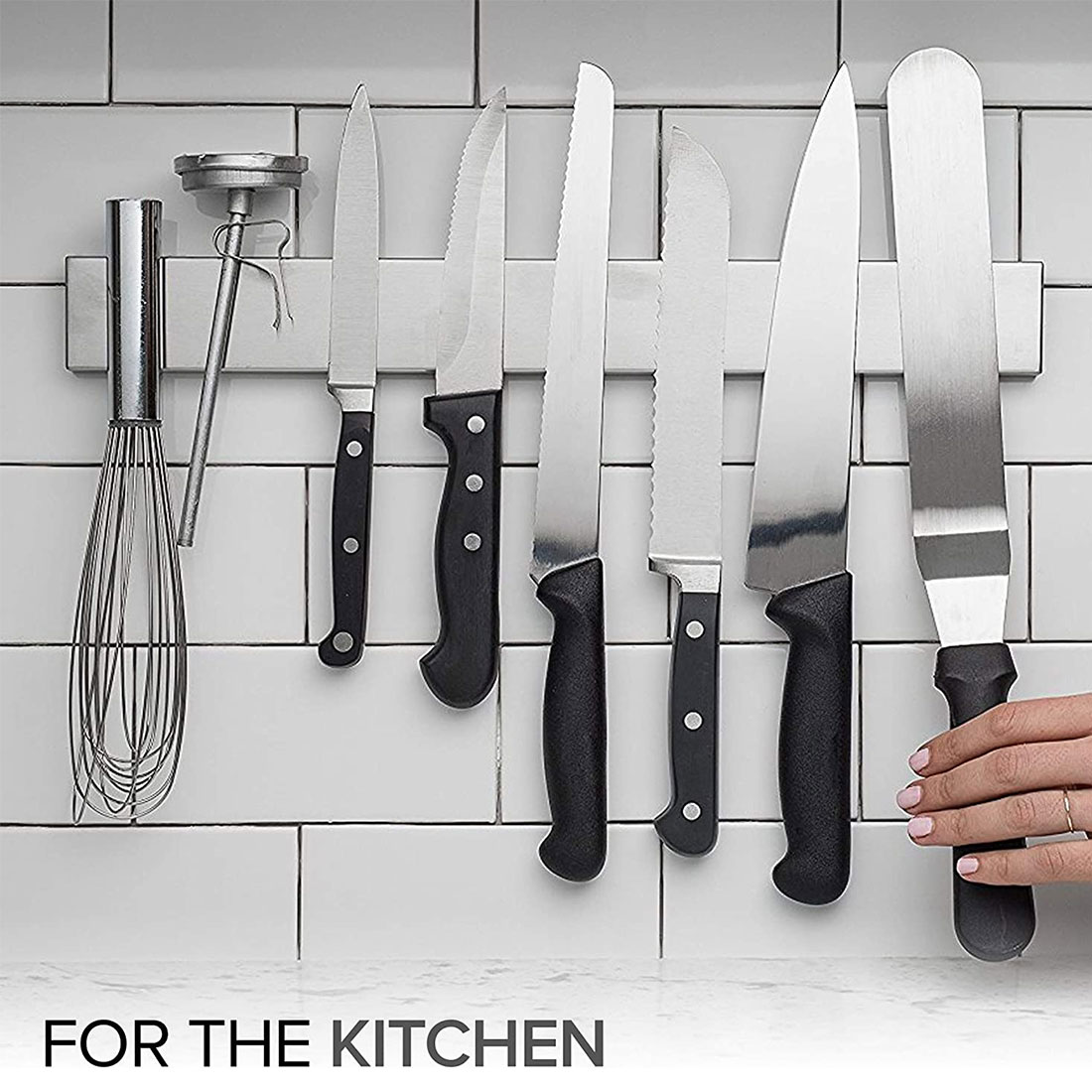 30 40 50 cm Stainless Steel Wall Mount Electromagnetic Knife Holder Electromagnetic Knife with Kitchen Knife Bar