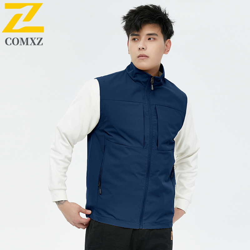 2025 chaleco de otoño para hombre, chaqueta sin mangas con bolsillo y cremallera a prueba de viento a la de , ropa de , chaleco informal para senderismo para hombre