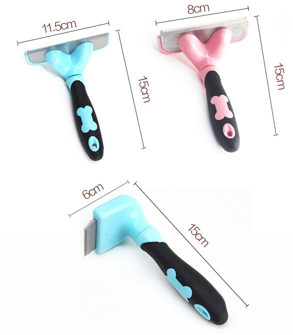 Pet furmins Hair Remover Removal Comb Dog Short Medium Hair Brush Handle Beauty Brush Accessories Combs for Cats Grooming Tool