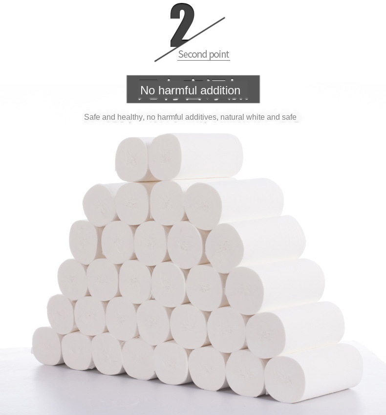 IN STOCK 10rolls/lot Comfortable native wood pulp toilet paper coreless roll paper toilet paper Household paper towels YJN