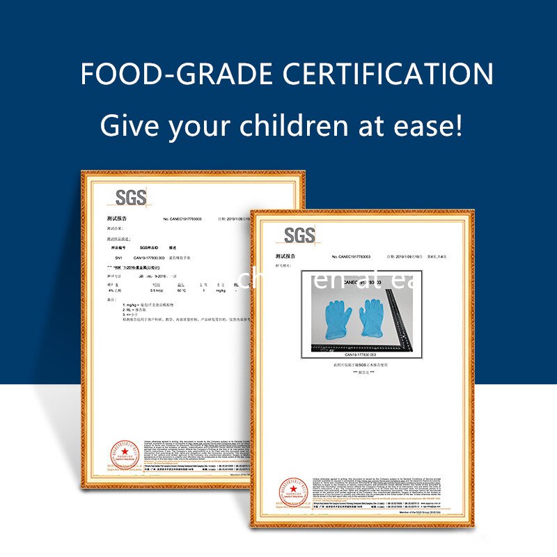 7-14t crianças luvas descartáveis luvas de nitrilo bebê látex pvc proteção inspeção borracha bebê luvas de grau alimentício nitril