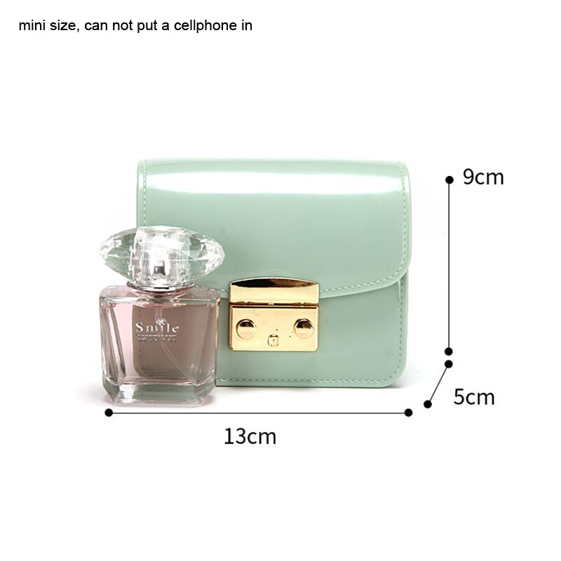 Colorful Summer Girls Mini PVC Jelly Purse Fit for Both Adult and Children Women Cross Body Chain Bags Baby