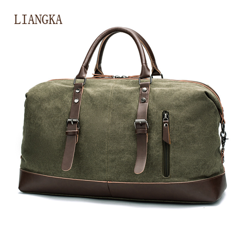 Mannen Grote Capaciteit Reistassen Bagage Canvas Tas Leisure Handtassen Cut-Proof Schoudertassen Overnachting Weekend Tassen