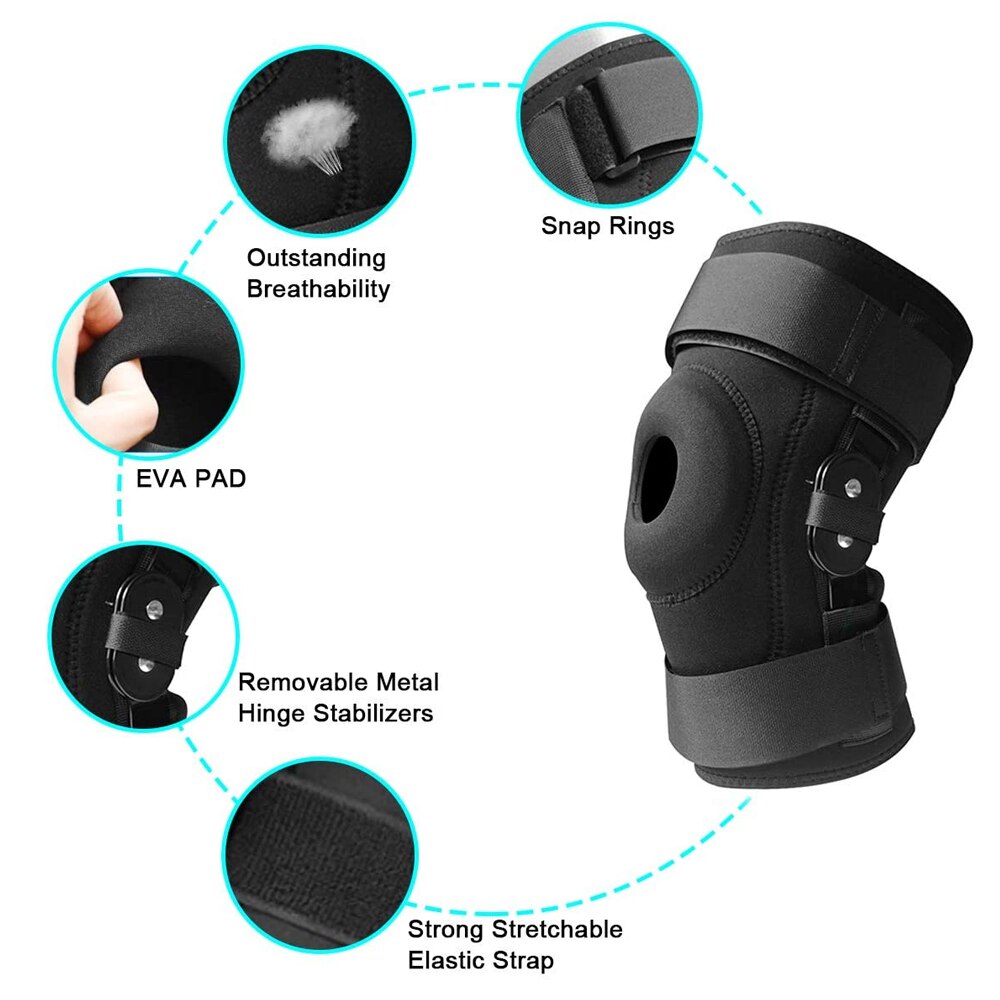 Adjustable Knee Compression Sleeve - Padded Support For Arthritis & Pain Relief (Unisex)