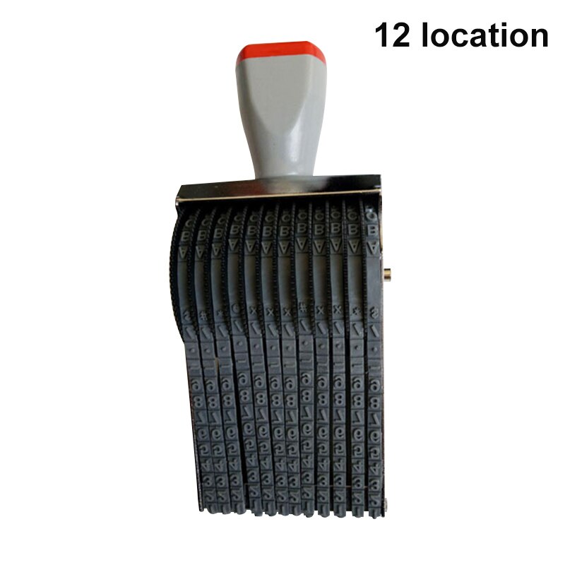 Multipurpose Rolling Stamp 8 Digits Letter Number Emboss DIY Stamper DOM668: 12 digits