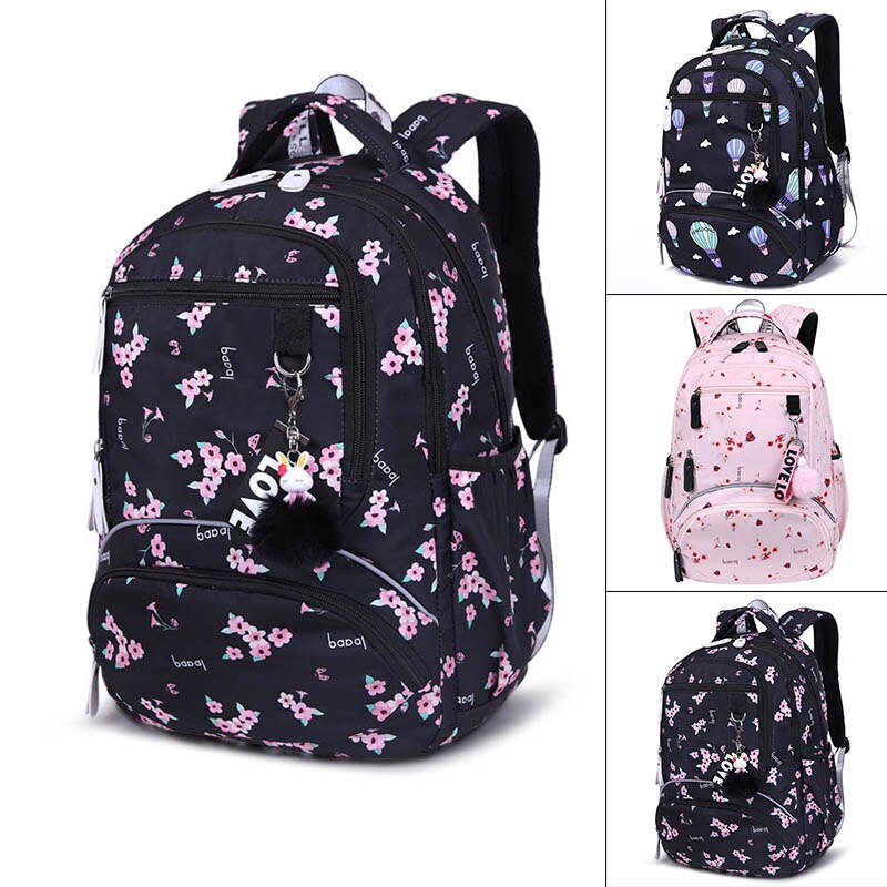 Large Schoolbag Cute Student School Backpack Printed Waterproof Bagpack Primary School Book Bags For Teenage Girls